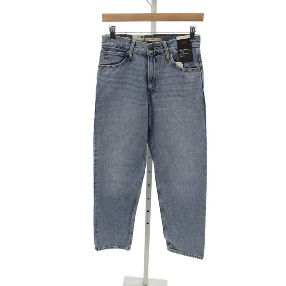 Levi Strauss & Co Teens High Rise Straight Jeans Blue Zip Inseam 29 Size 25